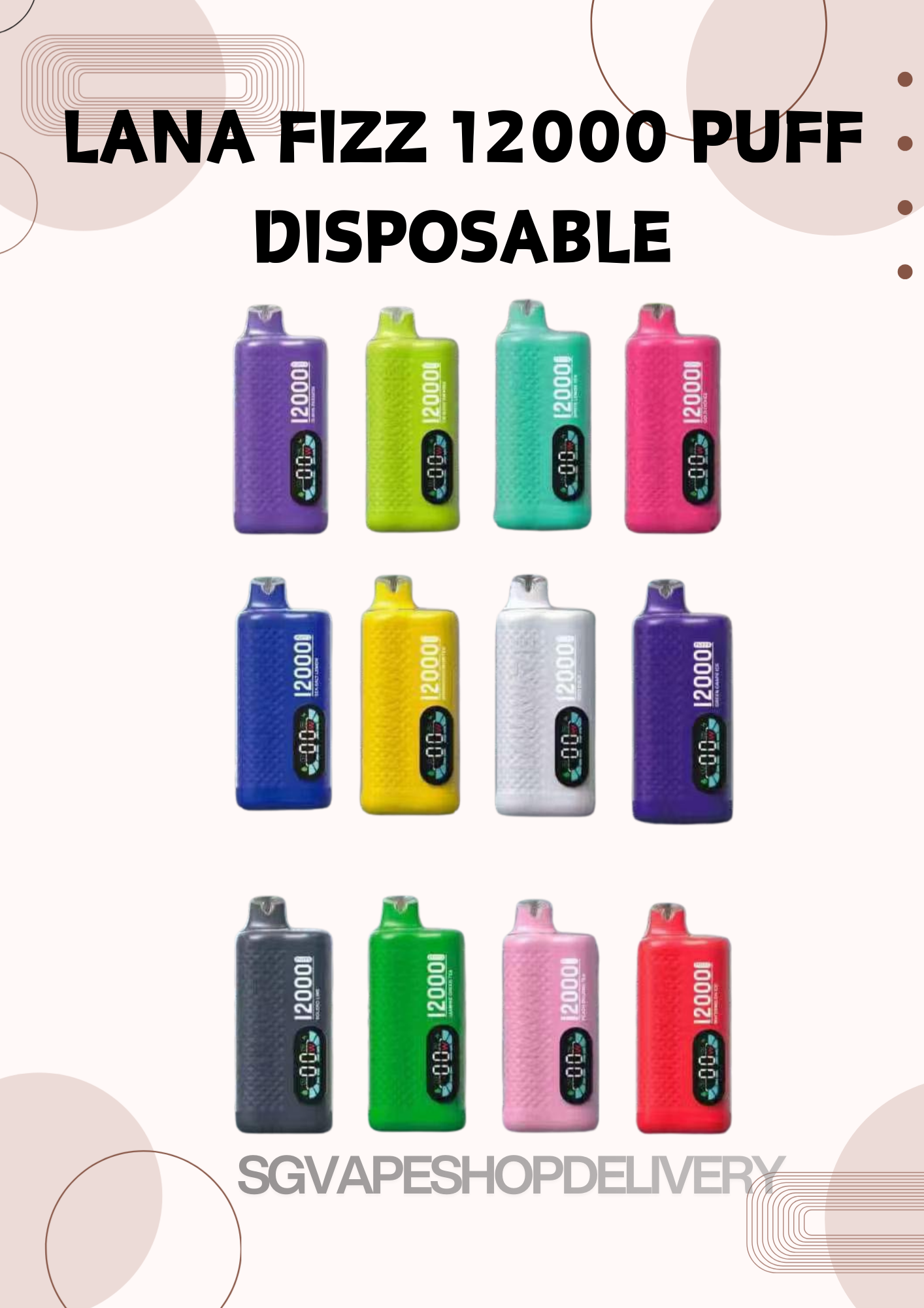 LANA FIZZ 12000 DISPOSABLE