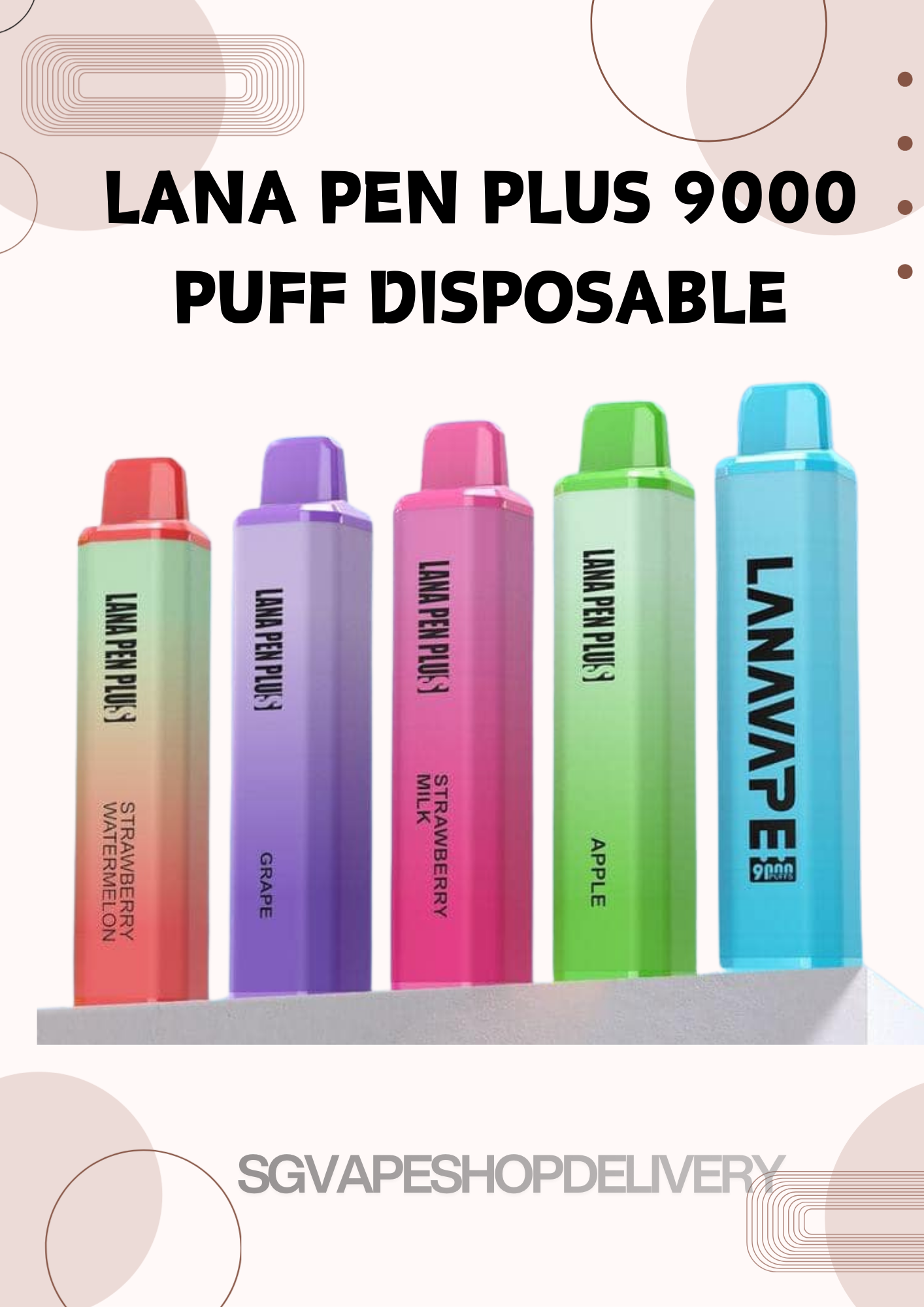LANA PEN PLUS 9000 PUFF DISPOSABLE