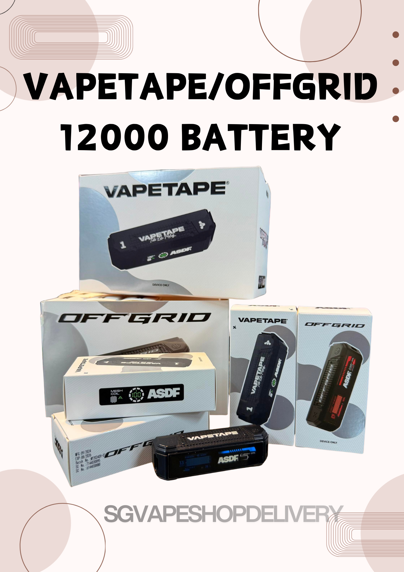 VAPETAPE UNPLUG / OFFGRID BATTERY