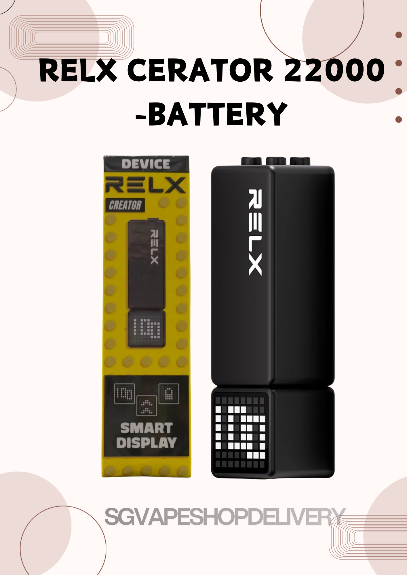 RELX CREATOR 22000 PUFFS - BATTERY