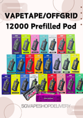 OFFGRID VAPETAPE UNPLUG 12000 PUFFS -Cartrdige